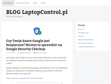 Tablet Screenshot of blog.laptopcontrol.pl
